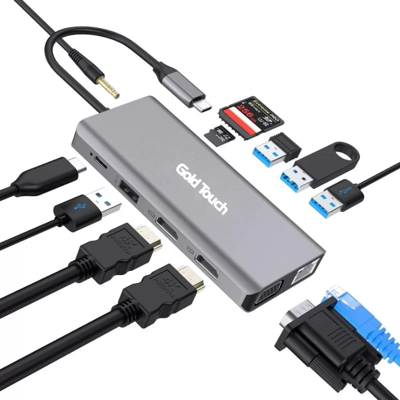 Док-станция Gold Touch USB Type C Premium Docking Station SU-C20