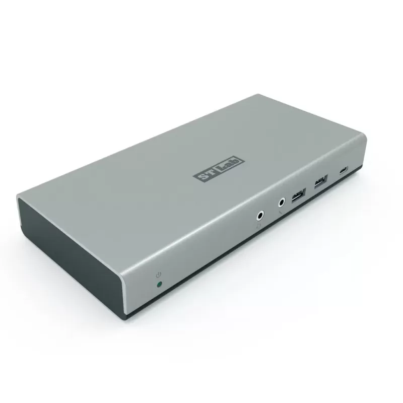 תחנת עגינה St-Lab U-2450 USB 10G DUAL Display DVI HDMI Universal Docking Station ST-U-2450