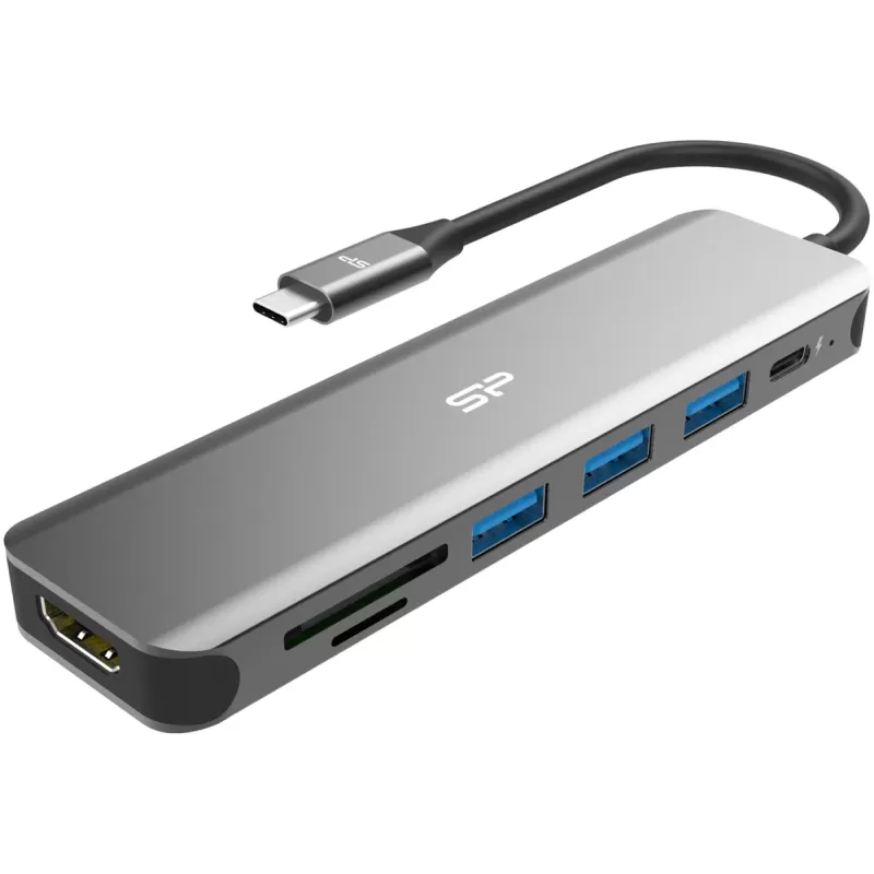 תחנת עגינה Silicon Power USB-C 7-in-1 Docking Station SPU3C07DOCSU200G תחנת עגינה Silicon Power USB-C 7-in-1 Docking Station SPU3C07DOCSU200G