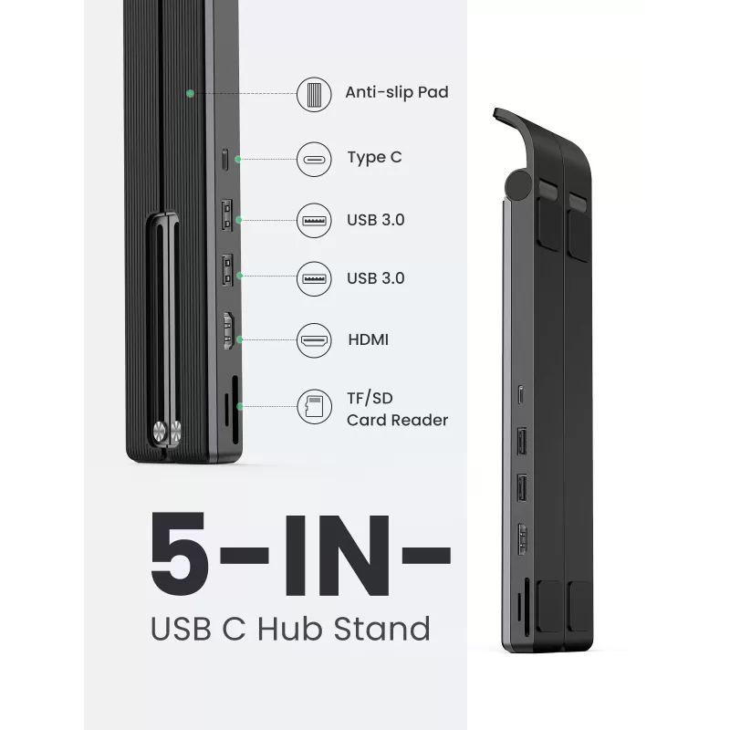 Laptop Stand and Docking Station UGREEN Laptop Stand 5in1 with USB-A x2 | HDMI