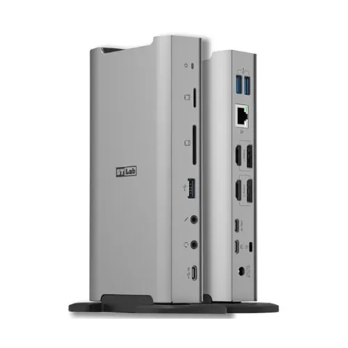 תחנת עגינה St-Lab U-2630 USB 10G HDMI+DP DUAL 4K 100W DP Type-C Docking Station U-2630