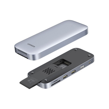 תחנת עגינה UGREEN USB-C 3.2 Gen2 to HDMI 4K/60Hz | x2 USB-A 3.0 | SD/micro SD | תחנת עגינה UGREEN USB-C 3.2 Gen2 to HDMI 4K/60Hz | x2 USB-A 3.0 | SD/micro SD |