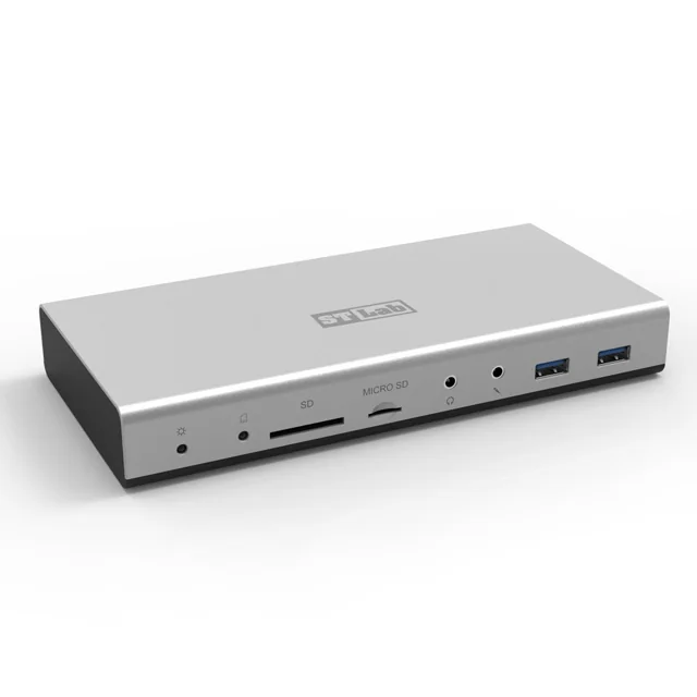 Dock Station St-Lab U-1180 USB-C Dual Video Docking Station HDMI/DVI/LAN/Card Reader ST-U-1180