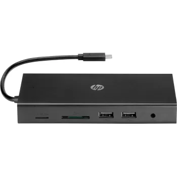 מפצל USB-C HP Travel USB-C Multi Port Hub 1C1Y5AA צבע שחור