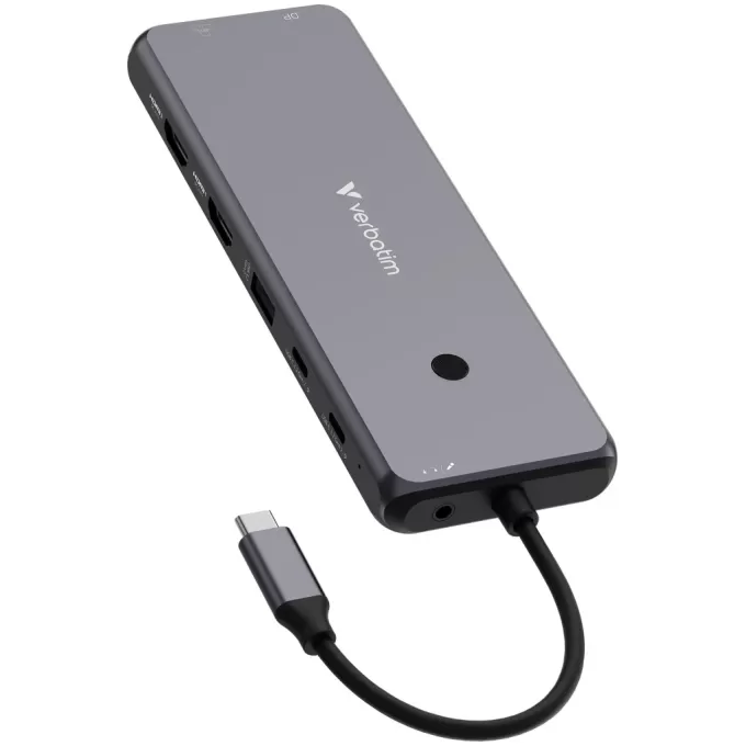 מפצל USB-C Verbatim USB-C Pro Multiport Hub CMH-13 13 Port 32153 צבע אפור