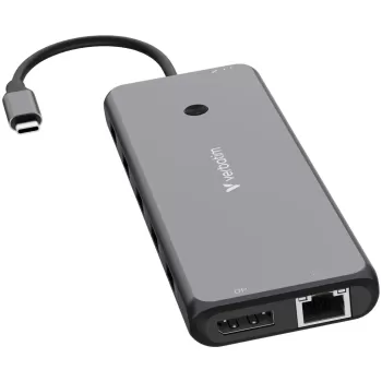 מפצל USB-C Verbatim USB-C Pro Multiport Hub CMH-13 13 Port 32153 צבע אפור