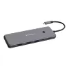 מפצל USB-C Verbatim USB-C Pro Multiport Hub CMH-13 13 Port 32153 צבע אפור