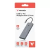 מפצל USB-C Verbatim USB-C Pro Multiport Hub CMH-13 13 Port 32153 צבע אפור