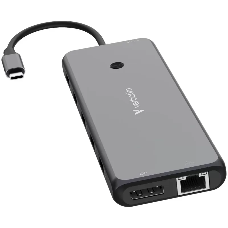 מפצל USB-C Verbatim USB-C Pro Multiport Hub CMH-13 13 Port 32153 צבע אפור
