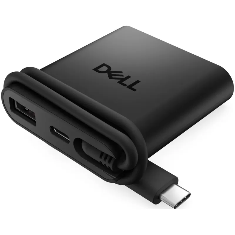 מפצל USB-C Dell Pro 4-in-1 USB-C Travel Hub DA225 470-BFBN צבע שחור
