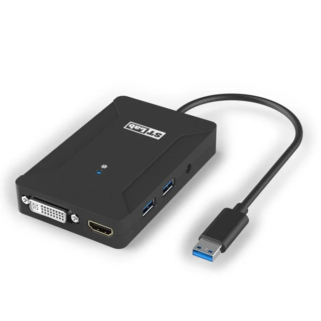 Dock Station St-Lab U-1100 USB 3.0 to HDMI + DVI Mini Docking Station U-1100