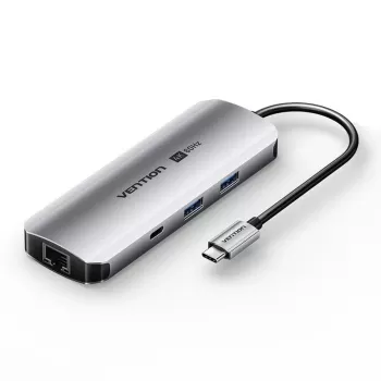 Док-станция Vention USB-C to HDMI | USB-A x2 | USB-C | SD Card Reader | LAN |