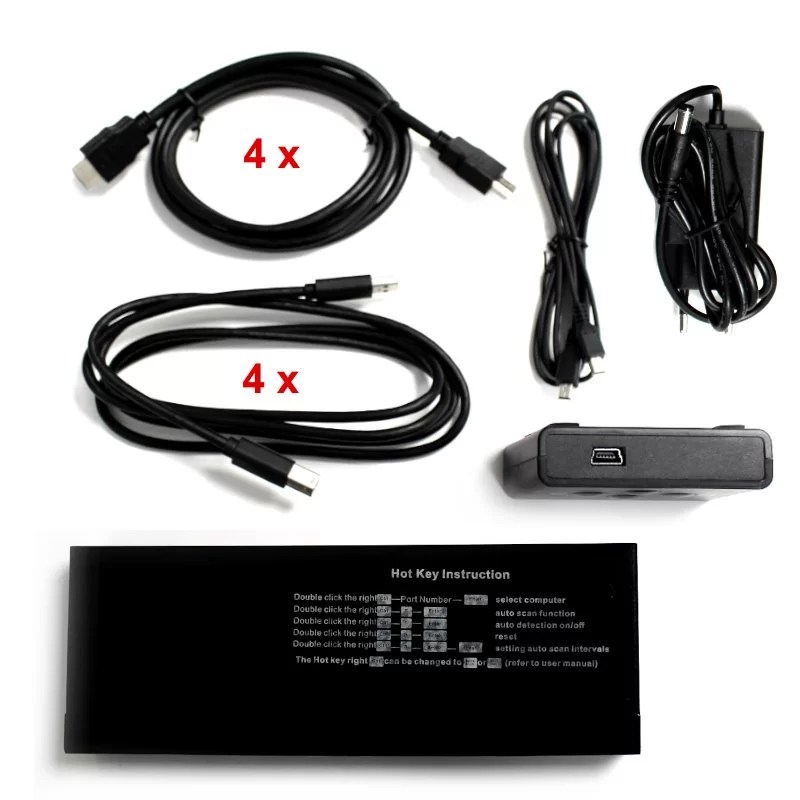 KVM switch Gold Touch 4 Ports HDMI KVM Switch KVM-HDMI-4-4K60