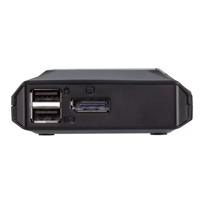 מתג KVM ATEN US3312 2-Port USB-C 4K DisplayPort Cable KVM US3312 צבע שחור