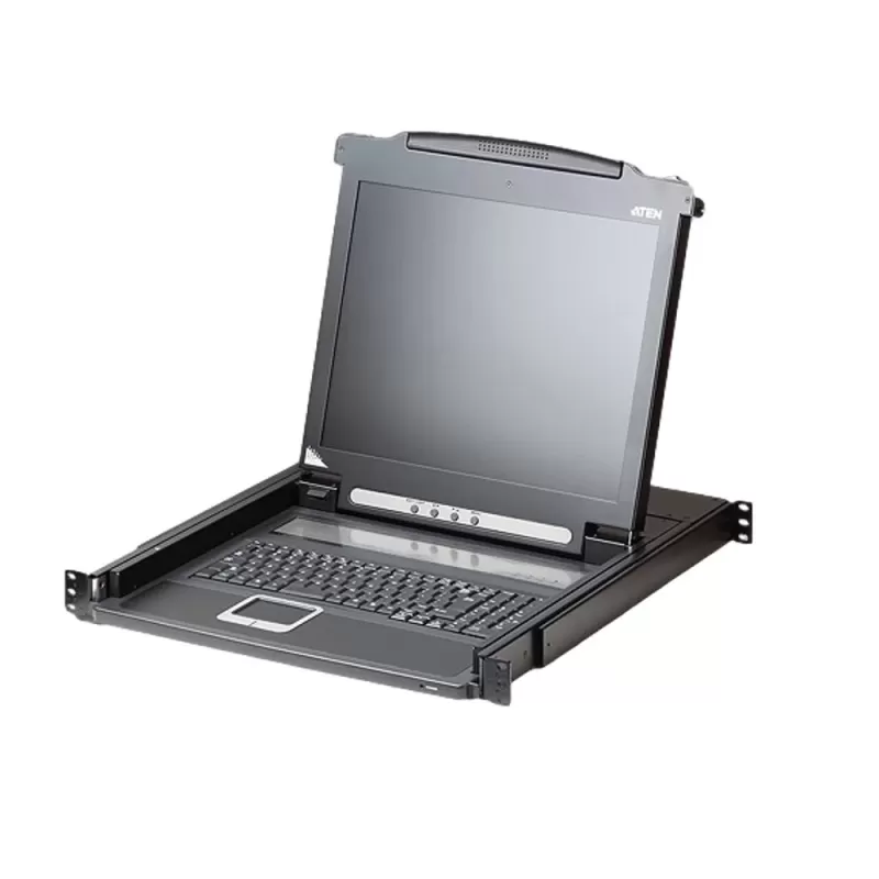 מתג KVM ATEN CL1000M 17" LCD 1P KVM PS/2 VGA CL1000M צבע שחור