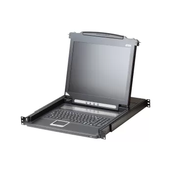 מתג KVM ATEN CL1000M 17" LCD 1P KVM PS/2 VGA CL1000M צבע שחור
