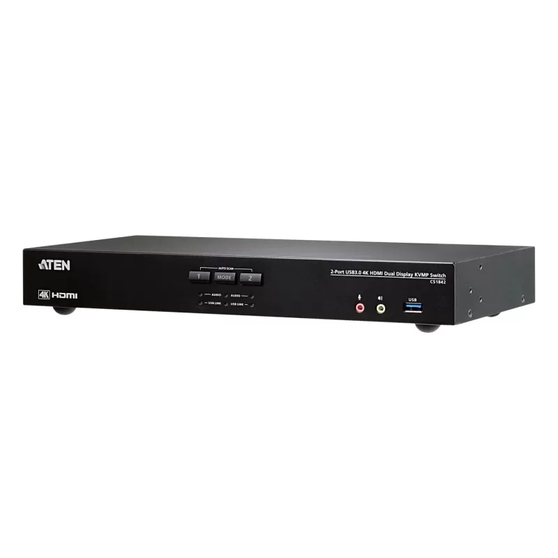 KVM-переключатель ATEN CS1842 2P USB3.0 4K HDMI KVM D.V CS1842