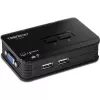 מתג KVM TRENDnet TK-207K צבע שחור
