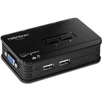 KVM-переключатель TRENDnet TK-207K Цвет:чёрный