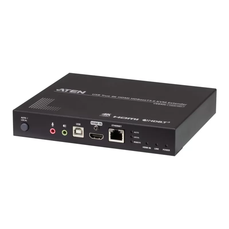 מאריך KVM ATEN CE840 USB True 4K HDMI HDBaseT 3.0 100m CE840 צבע שחור