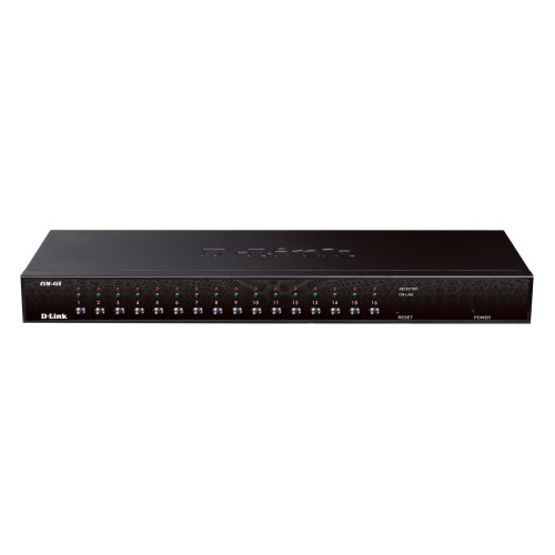 Switch D-Link KVM COMBO SWITCH 16 PORT PS/2 + USB RACKMOUNT KVM-450