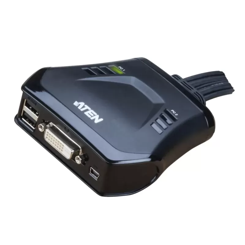 KVM-переключатель ATEN CS22D 2-Port USB DVI Cable KVM Switch CS22D