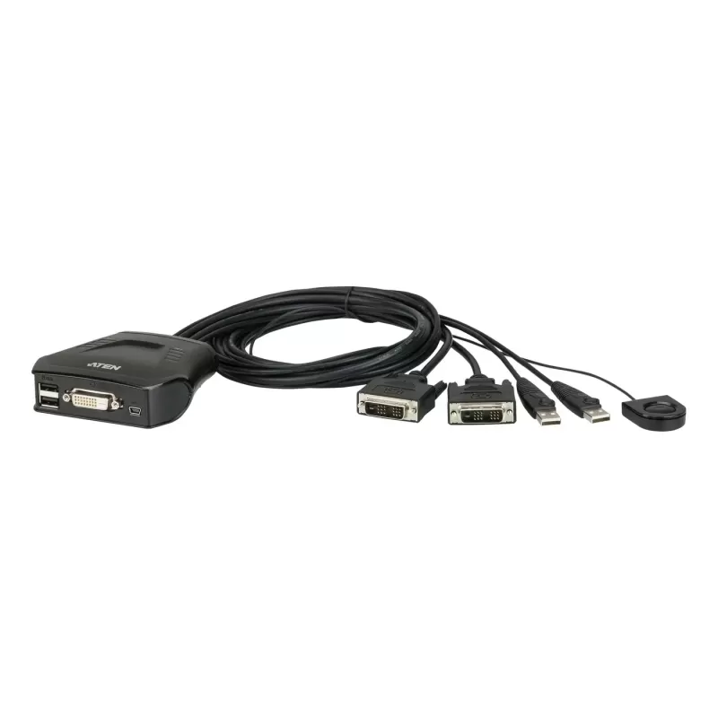 KVM-переключатель ATEN CS22D 2-Port USB DVI Cable KVM Switch CS22D