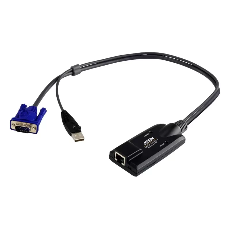 מתג KVM ATEN USB VGA KVM Adapter KA7170 KA7170 צבע שחור