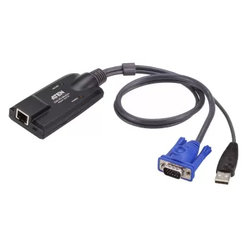 KVM-переключатель ATEN USB VGA KVM Adapter KA7170 KA7170 Цвет:чёрный
