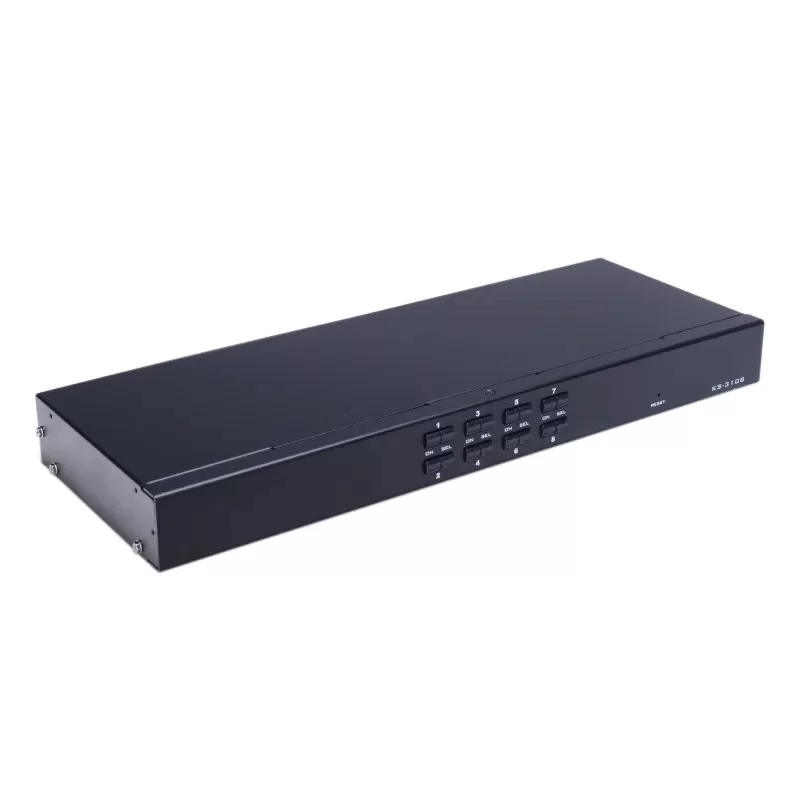מתג KVM Gold Touch 8 Ports KVM Switch with LAN Connection KVM-LAN-8