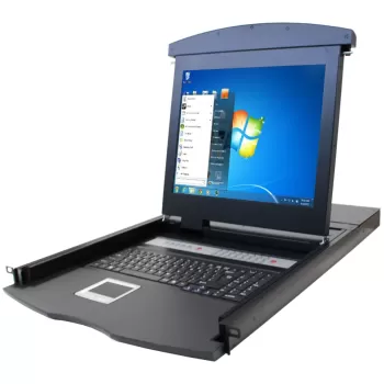 מתג KVM Luggar KVM16-17M 17" Rackmount LCD KVM Console 16-Port VGA/USB/PS2 KVM16-17M מתג KVM Luggar KVM16-17M 17" Rackmount LCD KVM Console 16-Port VGA/USB/PS2 KVM16-17M