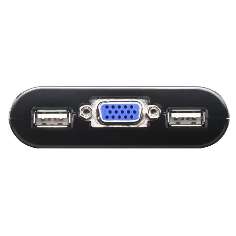 KVM switch ATEN CS22U 2-PORT USB VGA CABLE KVM CS22U Color:black