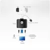 KVM switch ATEN CS22U 2-PORT USB VGA CABLE KVM CS22U Color:black