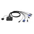 KVM-переключатель ATEN CS22U 2-PORT USB VGA CABLE KVM CS22U Цвет:чёрный