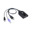 KVM switch ATEN USB DisplayPort Virtual Media KVM Adapter KA7189 KA7189 Color:black