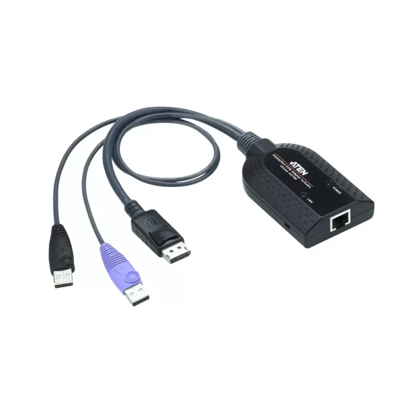 KVM switch ATEN USB DisplayPort Virtual Media KVM Adapter KA7189 KA7189 Color:black