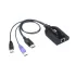 מתג KVM ATEN USB DisplayPort Virtual Media KVM Adapter KA7189 KA7189 צבע שחור