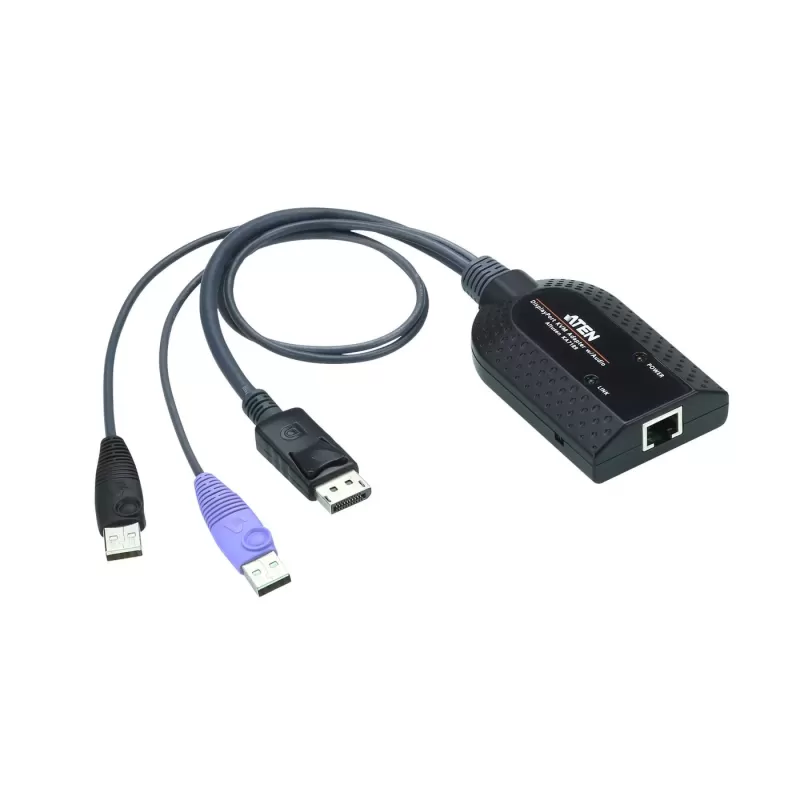 KVM switch ATEN USB DisplayPort Virtual Media KVM Adapter KA7189 KA7189 Color:black