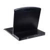 LCD KVM Switch Luggar 17" Rackmount LCD KVM Switch with LAN (16 Ports) KVM16-LAN-17M