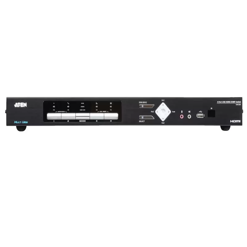 KVM switch ATEN CM1284 4-PORT USB HDMI QUAD KVM CM1284 Color:black