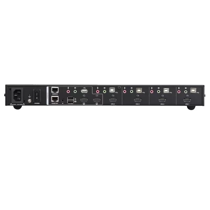 KVM switch ATEN CM1284 4-PORT USB HDMI QUAD KVM CM1284 Color:black