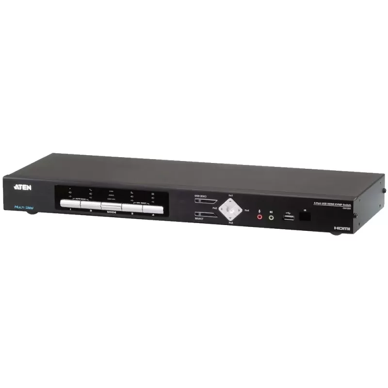 KVM switch ATEN CM1284 4-PORT USB HDMI QUAD KVM CM1284 Color:black
