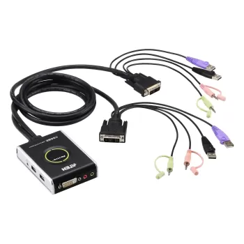 KVM switch ATEN CS682 2-Port USB DVI/Audio Cable KVM CS682 Color:black