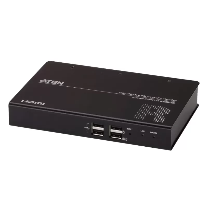 KVM switch ATEN Slim HDMI Single Display KVM over IP Receiver KE8900SR KE8900SR Color:black