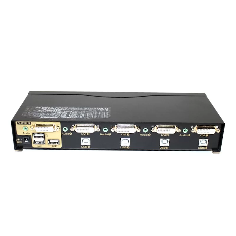 KVM-переключатель Gold Touch 4 Ports DVI KVM Switch KVM-DVI-4