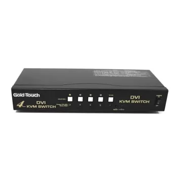 KVM-переключатель Gold Touch 4 Ports DVI KVM Switch KVM-DVI-4