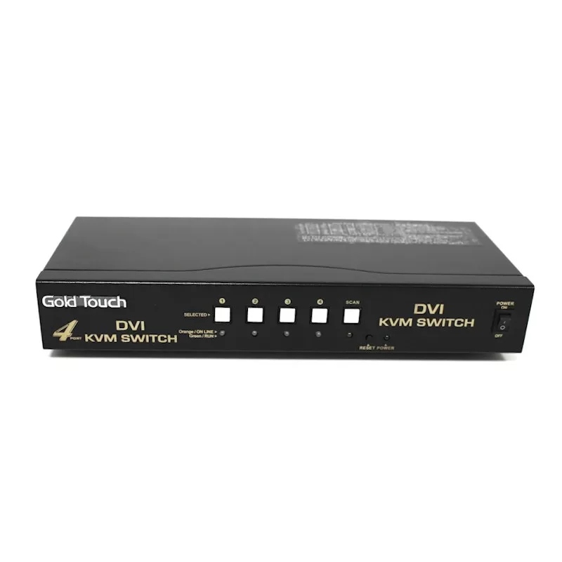 KVM-переключатель Gold Touch 4 Ports DVI KVM Switch KVM-DVI-4