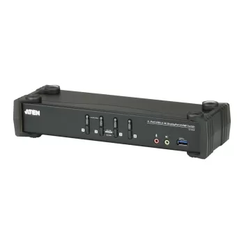 מתג KVM ATEN CS1924 4-Port USB 3.0 4K DisplayPort KVMP CS1924 צבע שחור מתג KVM ATEN CS1924 4-Port USB 3.0 4K DisplayPort KVMP CS1924 צבע שחור