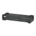 מתג KVM ATEN CS1924 4-Port USB 3.0 4K DisplayPort KVMP CS1924 צבע שחור