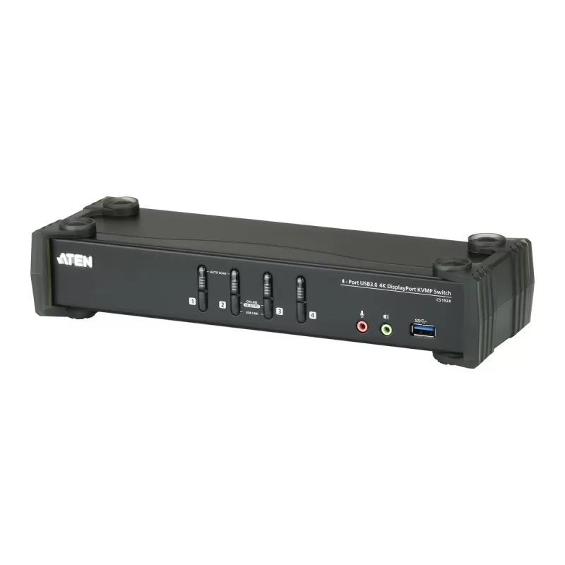 KVM switch ATEN CS1924 4-Port USB 3.0 4K DisplayPort KVMP CS1924 Color:black KVM switch ATEN CS1924 4-Port USB 3.0 4K DisplayPort KVMP CS1924 Color:black